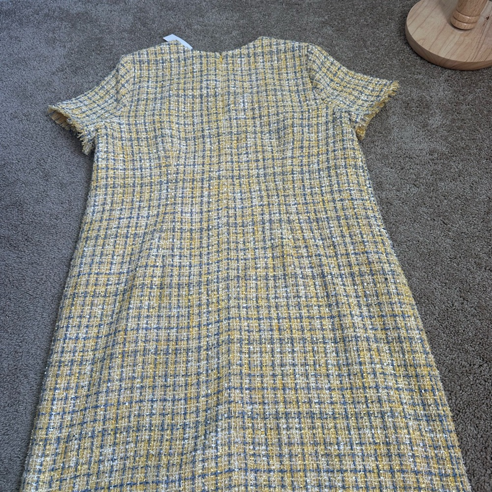 Ann Taylor Yellow Tweed Midi Dress - Picture 5 of 7